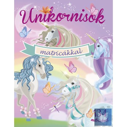 Unikornisok matricákkal - Lila