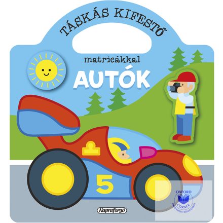 Táskás kifestő matricákkal - Autók