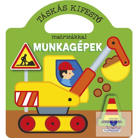 Táskás kifestő matricákkal - Munkagépek