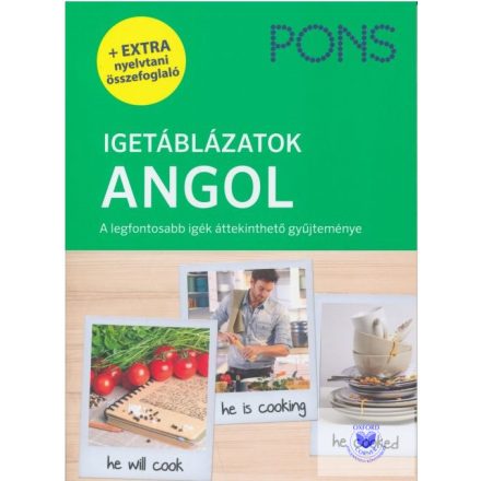 PONS Igetáblázatok Angol - Új (+ extra nyelvtani összefoglaló)