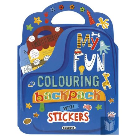 My fun colouring backpack - Boys