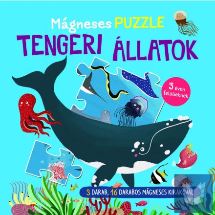 Mágneses puzzle - Tengeri állatok