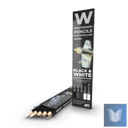 Weathering pencils - WATERCOLOR PENCIL SET BLACK AND WHITE