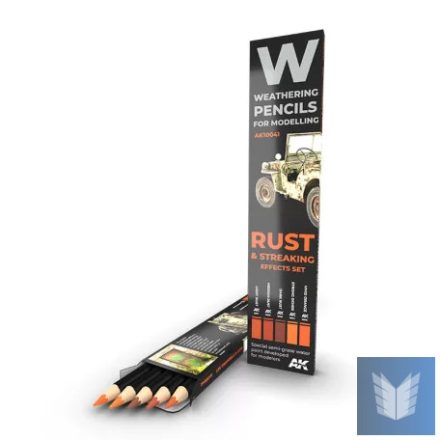 Weathering pencils - WATERCOLOR PENCIL SET RUST AND STREAKING