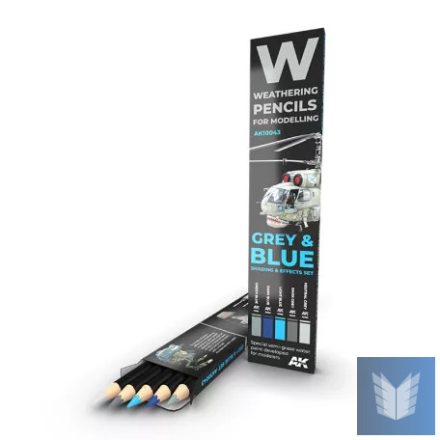 Weathering pencils - WATERCOLOR PENCIL SET GREY AND BLUE CAMOUFLAGES