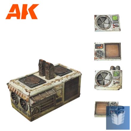 WARGAME - AIR CONDITIONING SET (RESIN 30-35MM)