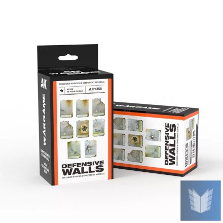 WARGAME - DEFENSIVE WALLS SET (RESIN 30-35MM)