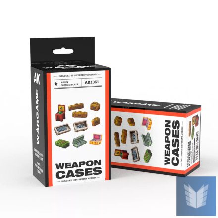 WEAPON CASES SCENOGRAPHY WARGAME SET  (30-35MM)