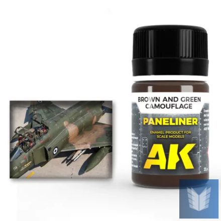 AIR Weathering products - Paneliner for brown and green camouflage 35ml