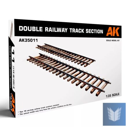 Scale Models - DOUBLE RAILWAY TRACK SECTION 1/35