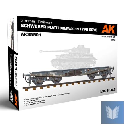 Scale Models - GERMAN RAILWAY SCHWERER PLATTFORMWAGEN TYME SSYS 1/35