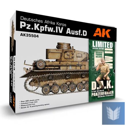 PZ.KPFW.IV AUSF.D AFRIKA KORPS+DAK PANZERFAHRER 1/35