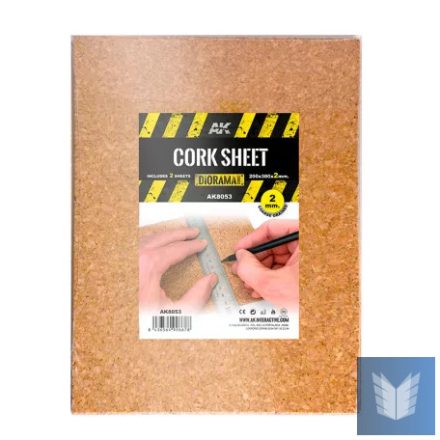 Building material - CORK SHEETS - COARSE GRAINED-200x300x2mm(2 SHEETS)