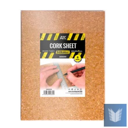 Building material - CORK SHEETS - COARSE GRAINED-200x290x6mm(1 SHEETS)