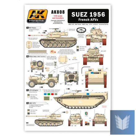 WET Transfers - SUEZ 1956 FRENCH AFVS