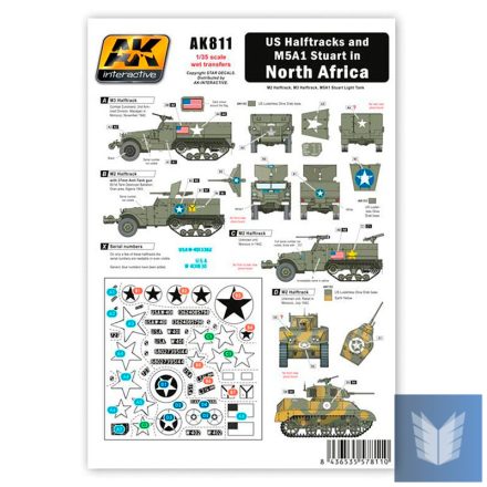 WET Transfers - US HALFTRACKS AND M5A1 IN NORTH AFRICA
