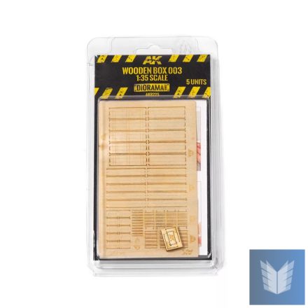 Realistic Accesories - LASER CUT WOODEN BOX 001 1:35. 5 UNITS