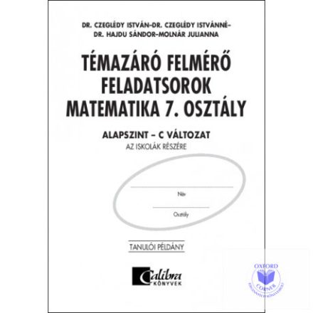 Témazáró felmérő feladatsorok matematika 7. osztály C változat alapszint