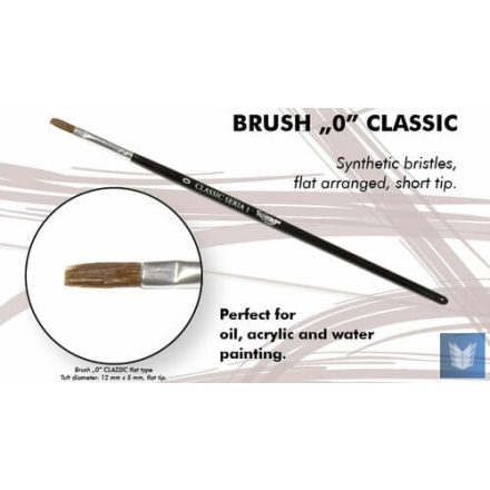 Brush - Flat High Quality Classic Series „1”  Size 0