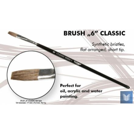 Brush - Flat High Quality Classic Series „1”  Size 6