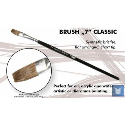 Brush - Flat High Quality Classic Series „1”  Size 7