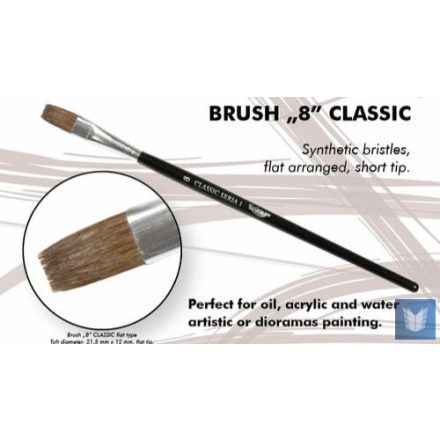 Brush - Flat High Quality Classic Series „1”  Size 8