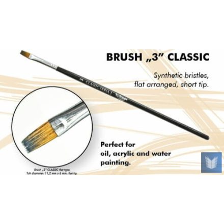 Brush - Flat High Quality Classic Series „2”  Size 3