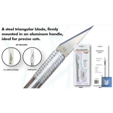 Tools - Precision Knife +  5 Blades (Silver)
