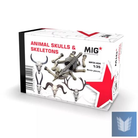 Resins - ANIMAL SKULLS & SKELETONS 1:35