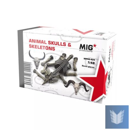 Resins - ANIMAL SKULLS & SKELETONS 1:48