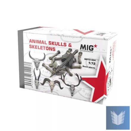 Resins - ANIMAL SKULLS & SKELETONS 1:72