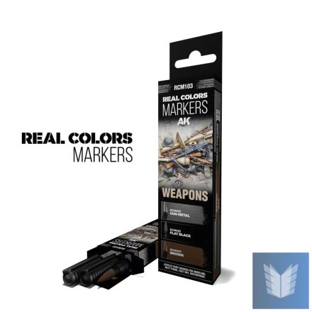 WEAPONS - SET 3 REAL COLORS MARKERS