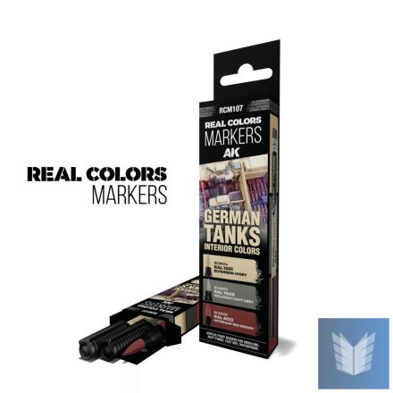 GERMAN TANKS INTERIOR COLORS - SET 3 REAL COLORS MARKERS